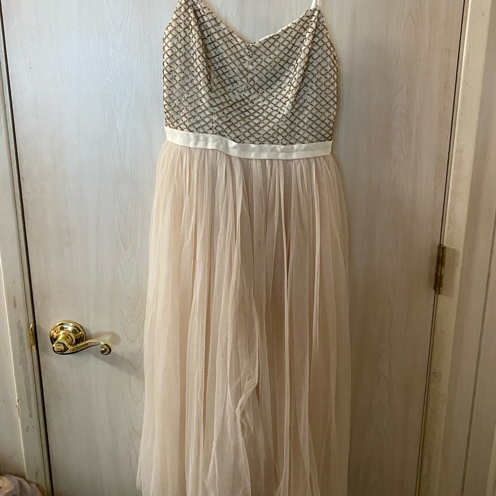 Sequin mesh dress